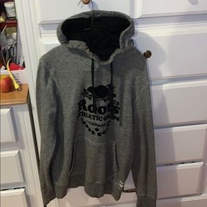 Roots pullover hoodie XS grey